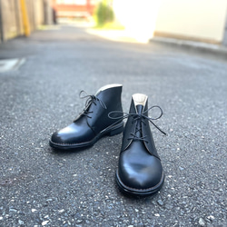 《W》オーダーメイドの革靴 毎日履きたい心地良さ 自分好みに選べる楽しさ　ショートブーツW-11 1枚目の画像