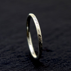 Slim Ring 石鎚目/ 1.6mm Silver ring オーダー制作/ 受注製作シルバーリング 3枚目の画像