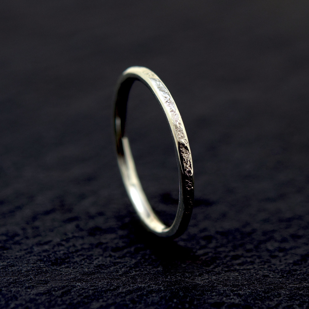 Slim Ring 石鎚目/ 1.6mm Silver ring オーダー制作/ 受注製作シルバーリング