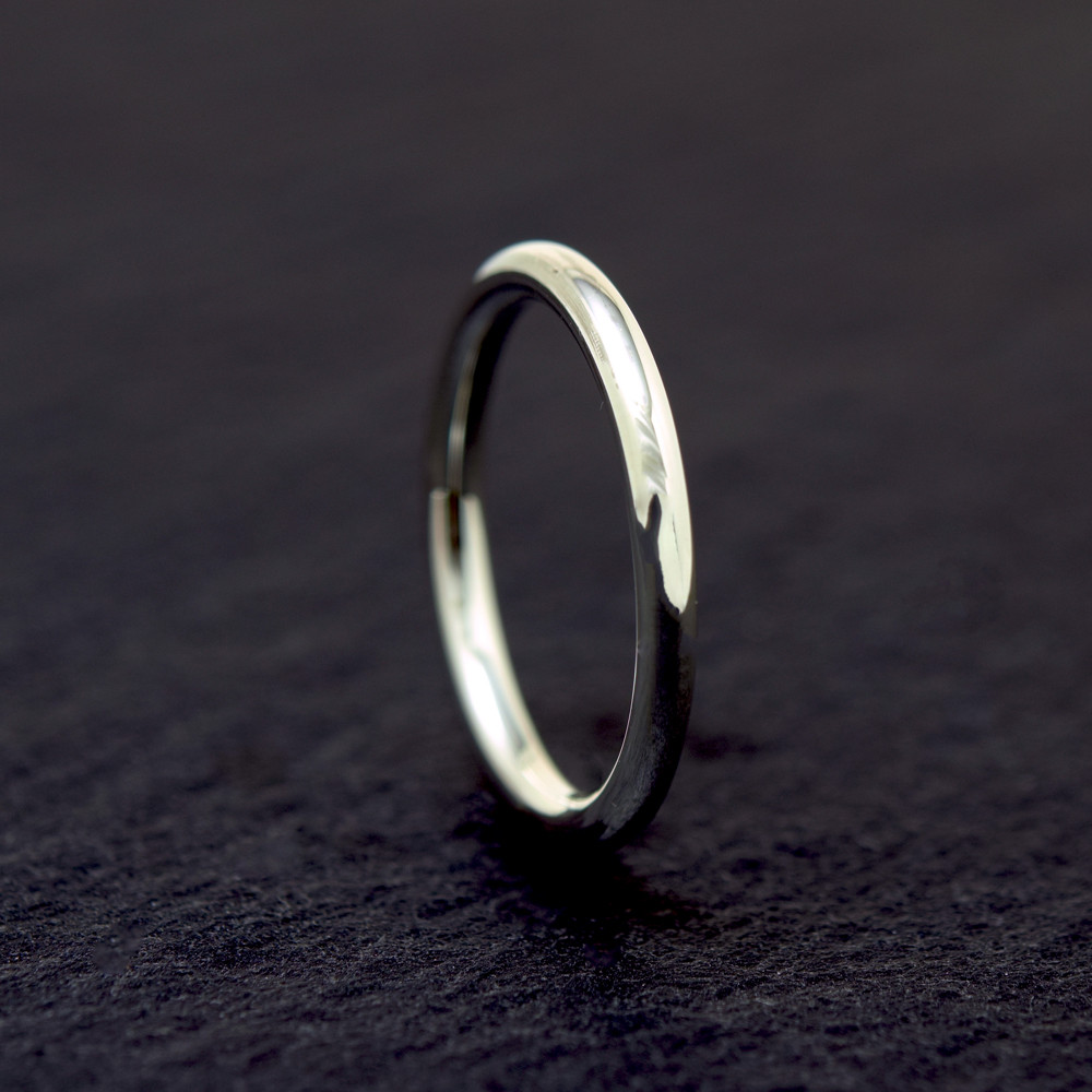 Round circle オーダー制作/ 2mm Silver ring / 受注製作シルバーリング　シンプル2