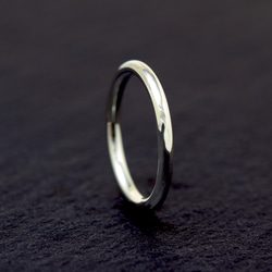 Round circle オーダー制作/ 2mm Silver ring / 受注製作シルバーリング　シンプル2 1枚目の画像