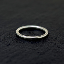 Round circle オーダー制作/ 2mm Silver ring / 受注製作シルバーリング　シンプル2 2枚目の画像