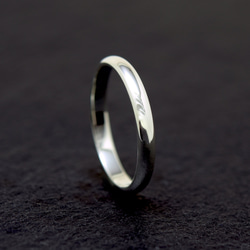 Sleek Ring / 3mm Silver ring オーダー制作/ 受注製作シルバーリング　甲丸形状 1枚目の画像