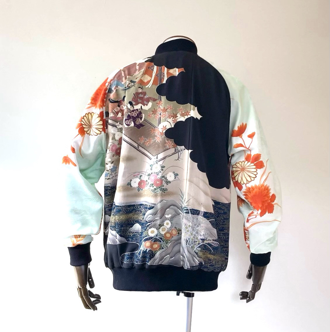留袖リメイク ニット リメイクコート ハンドメイド