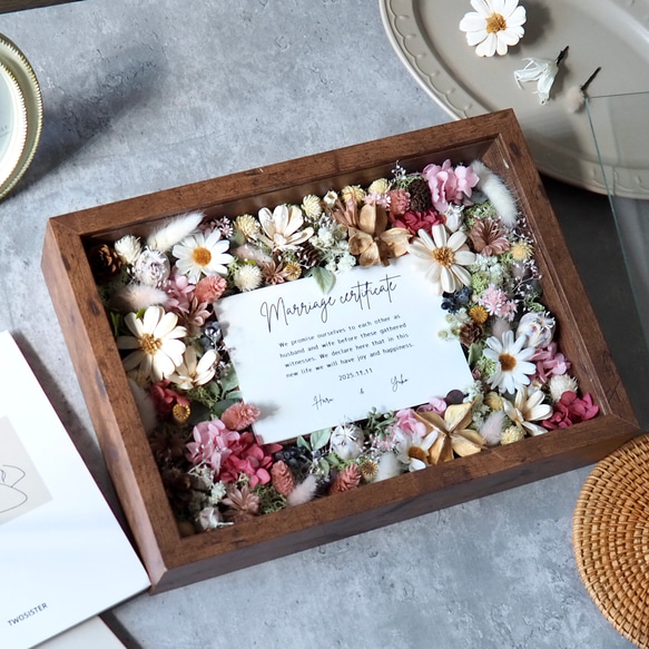 pooooono1185様　結婚証明書ゲスト　楽しい　カード　ドライフラワー pooooono1185様 結婚証明書ゲスト 楽しい カード ドライフラワー