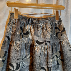 ジャガード織りのギャザースカート 2枚目の画像