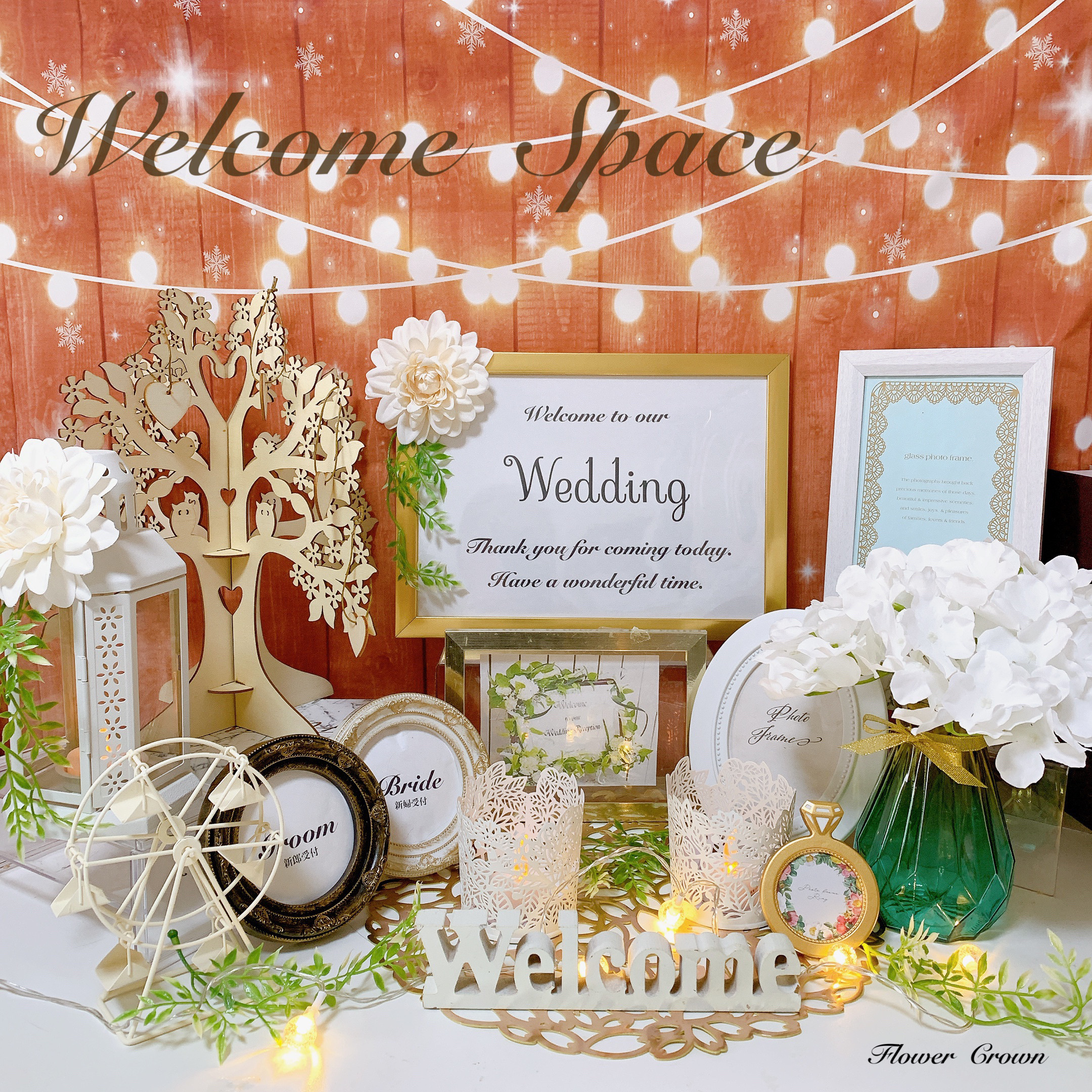 ウェルカムスペース 結婚式 まとめ売り ウエディング ブライダル ハートドロップス 造花 アーティフィシャルフラワー