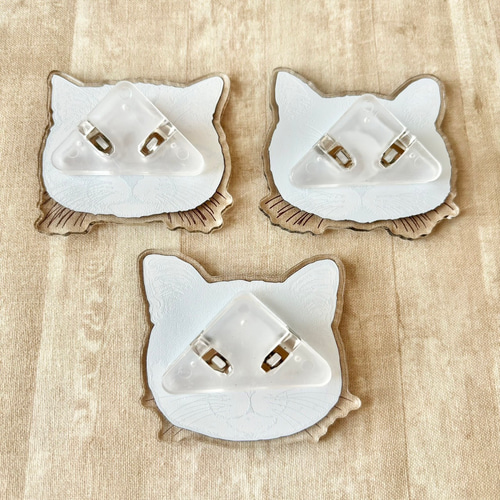 トラミケハチ ビッグアクリルクリップ その他雑貨 nemunoki paper item