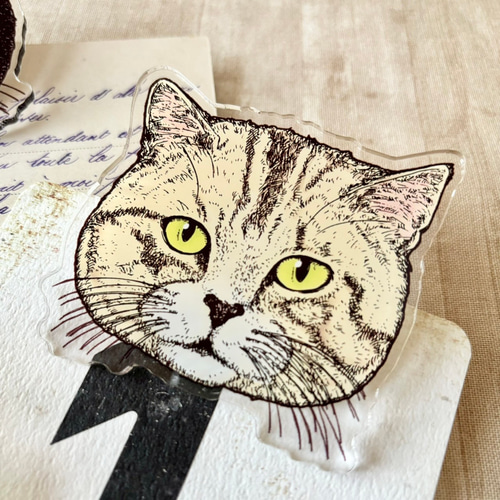 猫のアクリル画 トランクデザイン スキューバダイビングニャンコ🐈 アクリル絵の具 A5ケント紙 今日3月5