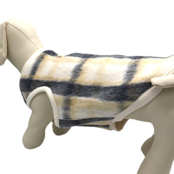 大型犬 犬服 ペット服 冬 ニット アイボリー ラブラドール ブルドッグ コーギー ハンドメイド 大型犬服 冬服 犬 4枚目の画像