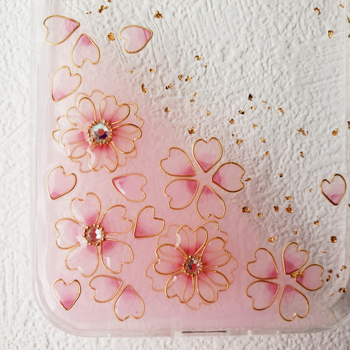 はんなり桜ひらりスマホケース iPhone13pro専用 iPhoneケース・カバー