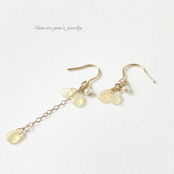 14kgf kyanite pierce ピアス（フック・チェーン） Nana-iro gem 通販