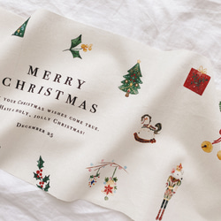Christmas  tapestry / Jingle Bells | コットンリネン | クリスマス | ツリ 1枚目の画像