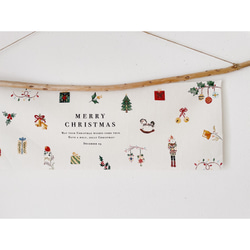 Christmas  tapestry / Jingle Bells | コットンリネン | クリスマス | ツリ 2枚目の画像