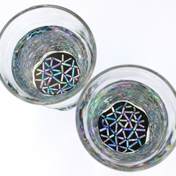 【ペアセット】螺鈿グラス（  PRISM  ）- 限定販売 - 1枚目の画像