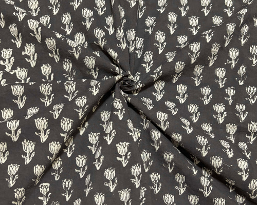 未使用※インド ブロックプリント 中綿入りキルト アースフラワー　マルチラグ 未使用※インド ブロックプリント 中綿入りキルト アースフラワー