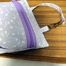 ■ミニバッグ型ファスナーポーチ■かばんにつけられる■可愛くて便利■ハンドメイド 5枚目の画像