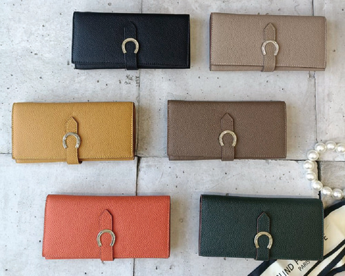 馬蹄　長財布 本革】馬蹄モチーフレザーウォレット／GWMC-MA035 長財布 BISOU（ビズ