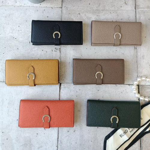 本革】馬蹄モチーフレザーウォレット／GWMC-MA035 長財布 BISOU（ビズ