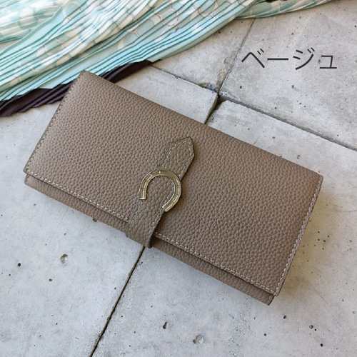 本革】馬蹄モチーフレザーウォレット／GWMC-MA035 長財布 BISOU（ビズ