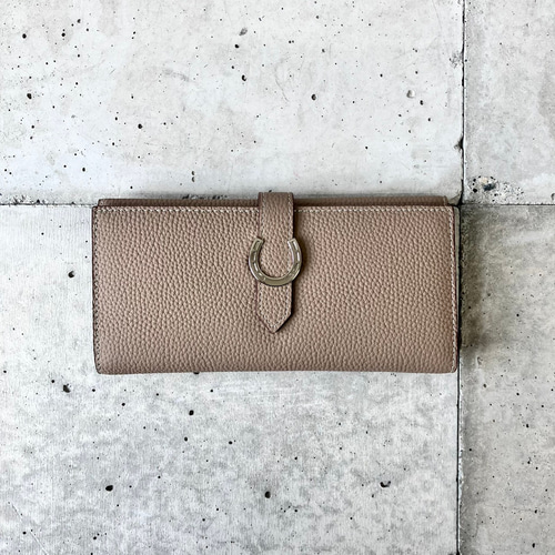 【馬蹄と馬のモチーフ☆】幸運をキャッチ♪HERMES折りたたみ財布 本革】馬蹄モチーフレザーウォレット／GWMC-MA035 長財布 BISOU