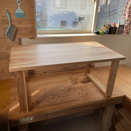 無垢ローテーブル 天然木 90×50cm カフェテーブル コーヒー