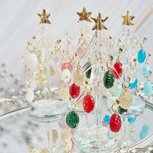 レジンドロップのクリスマスガラスツリー クリスマスインテリア
