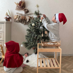 クリスマス 木製オーナメント 9点セット／木製　クリスマス飾り　飾り付け　X’mas　Christmas 3枚目の画像