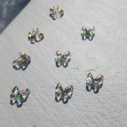 夢色蝶々のボディピアス つけっぱなしOK✨（ピアス、ノンホールピアスもご用意しています）サージカルステンレス プレゼント 1枚目の画像