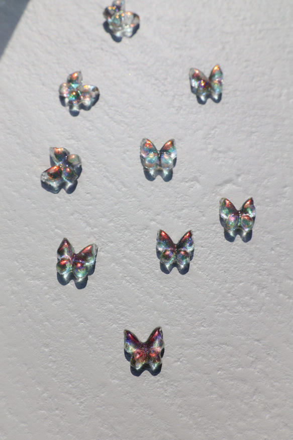 夢色蝶々のボディピアス つけっぱなしOK✨（ピアス、ノンホールピアスもご用意しています）サージカルステンレス プレゼント 3枚目の画像
