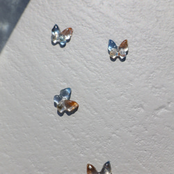 朝焼け蝶々のボディピアス つけっぱなしOK✨（ピアス、ノンホールピアスもご用意しています）サージカルステンレス 5枚目の画像