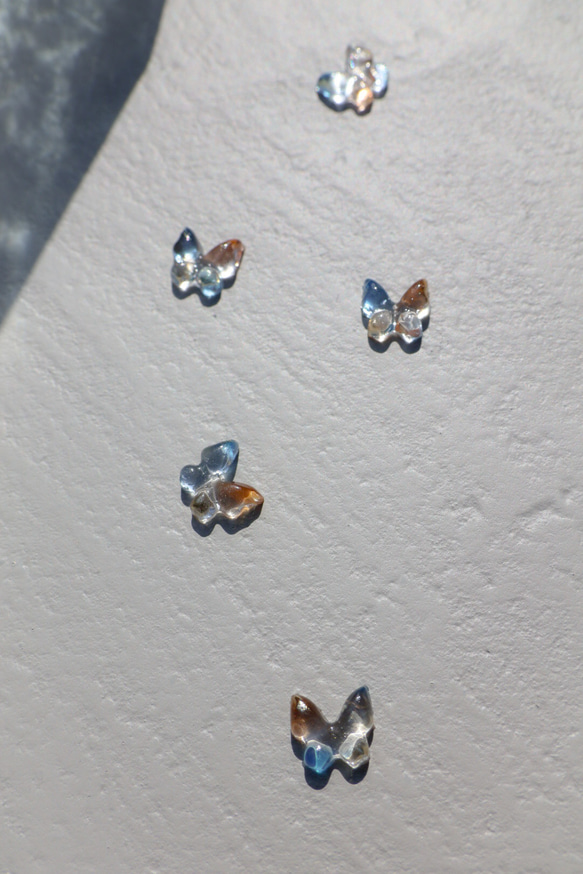 朝焼け蝶々のボディピアス つけっぱなしOK✨（ピアス、ノンホールピアスもご用意しています）サージカルステンレス 5枚目の画像