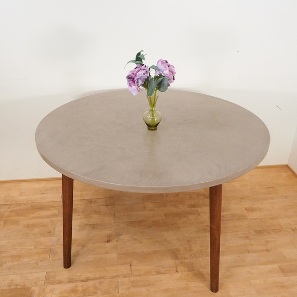 【製作例】フランス産モルタルのテーブル 直径 サイズ XL