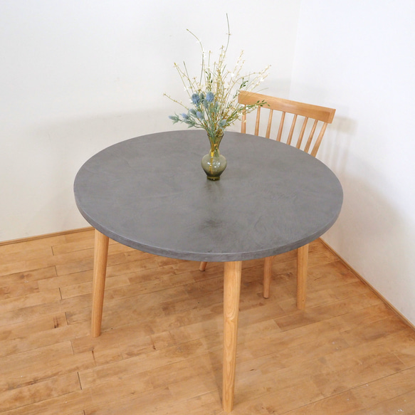 【製作例】フランス産モルタルのテーブル 直径 サイズ XL