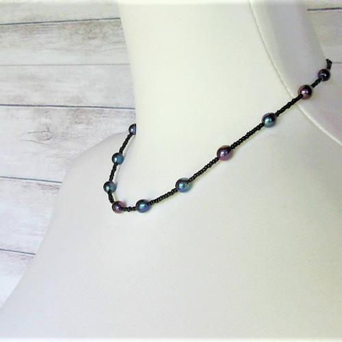 ビーズ、石付き（素材不明）ネックレス 21点まとめ 天然石ビーズステーションネックレス/beads station necklace