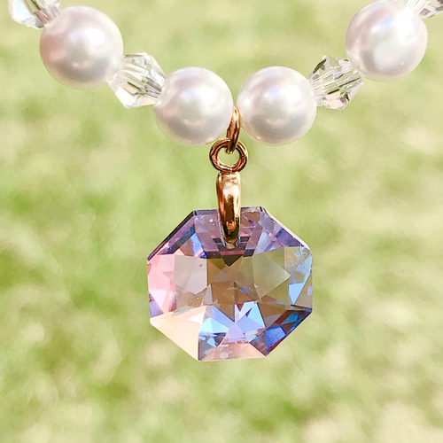 Creema限定 1点限り】スワロフスキー《バイオレットシマー  