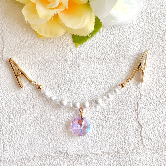 Creema限定 1点限り】スワロフスキー《バイオレットシマー  