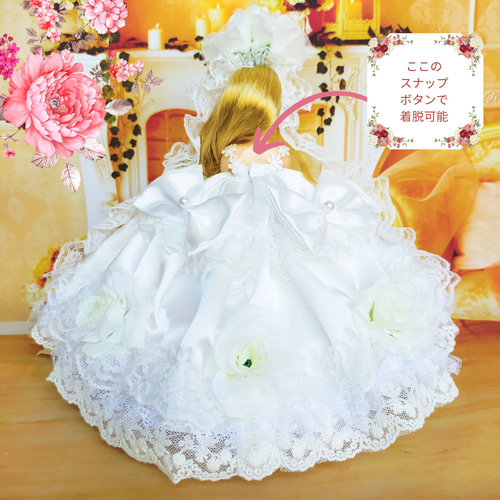 リカちゃんサイズ 初めてドレス4点セット ハンドメイド服 ドール