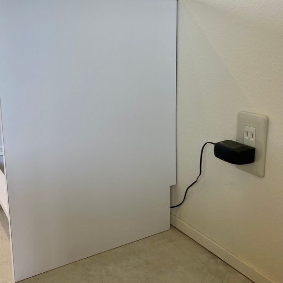 wifi ルーター収納　チェスト　ルンバ基地　完成品　ライト色　 10枚目の画像