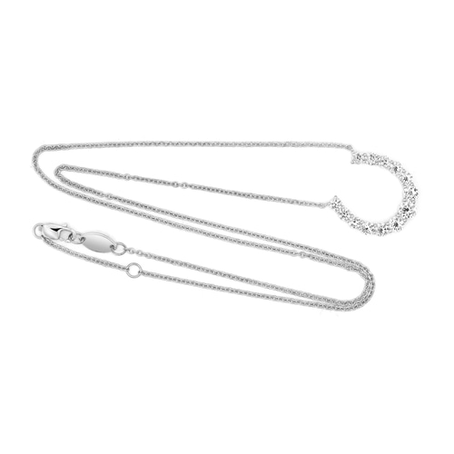 石付き馬蹄ネックレス P127W922（4週間発送） ネックレス・ペンダント  