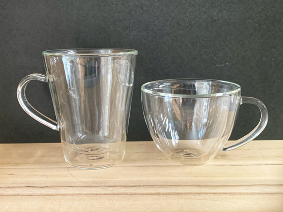 耐熱ガラスのダブルウォールマグカップ 2 2枚目の画像