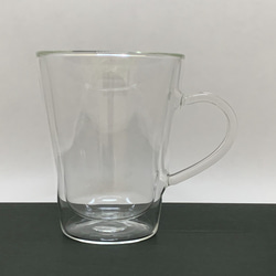 耐熱ガラスのダブルウォールマグカップ 3 1枚目の画像