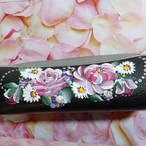 アート・絵画・ペイント 作品名「ピンク」専用アクリルケース付き