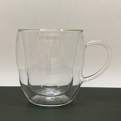 耐熱ガラスのダブルウォールマグカップ 5 （ペアセット） 2枚目の画像