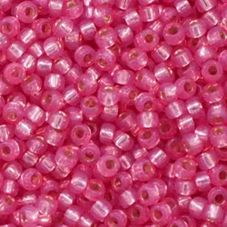 特小ビーズ バラパック 556 アバラス銀引ピンク 2枚目の画像
