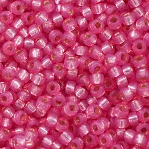 特小ビーズ バラパック 556 アバラス銀引ピンク 2枚目の画像