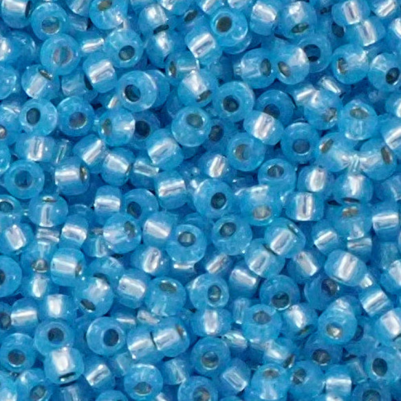 特小ビーズ バラパック 573 アバラス銀引ブルー 2枚目の画像