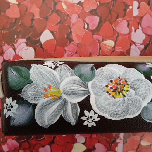 AirpodsMax関連ケース類　薔薇　手描き　トールペイント AirpodsMax関連ケース類薔薇手描きトールペイント
