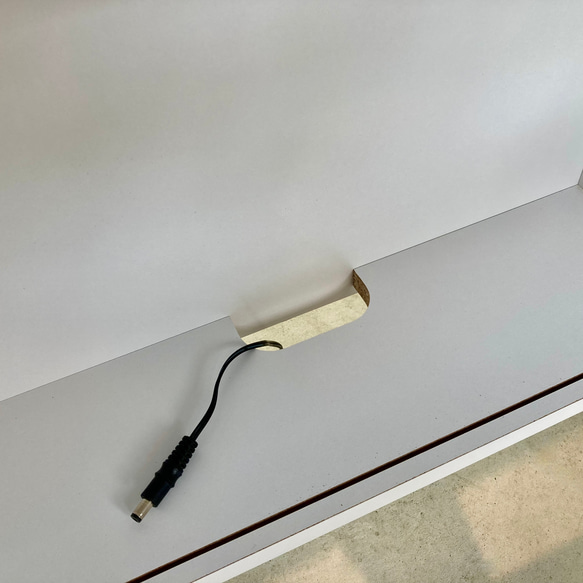 wifi ルーター収納　チェスト　ルンバ基地　完成品　ダーク色　 10枚目の画像