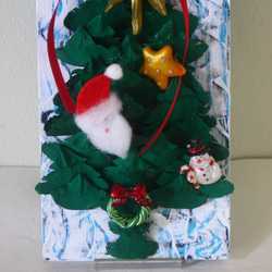 壁掛けアート＜クリスマスツリーNO１＞ツリーは、木の実。送料無料 7枚目の画像